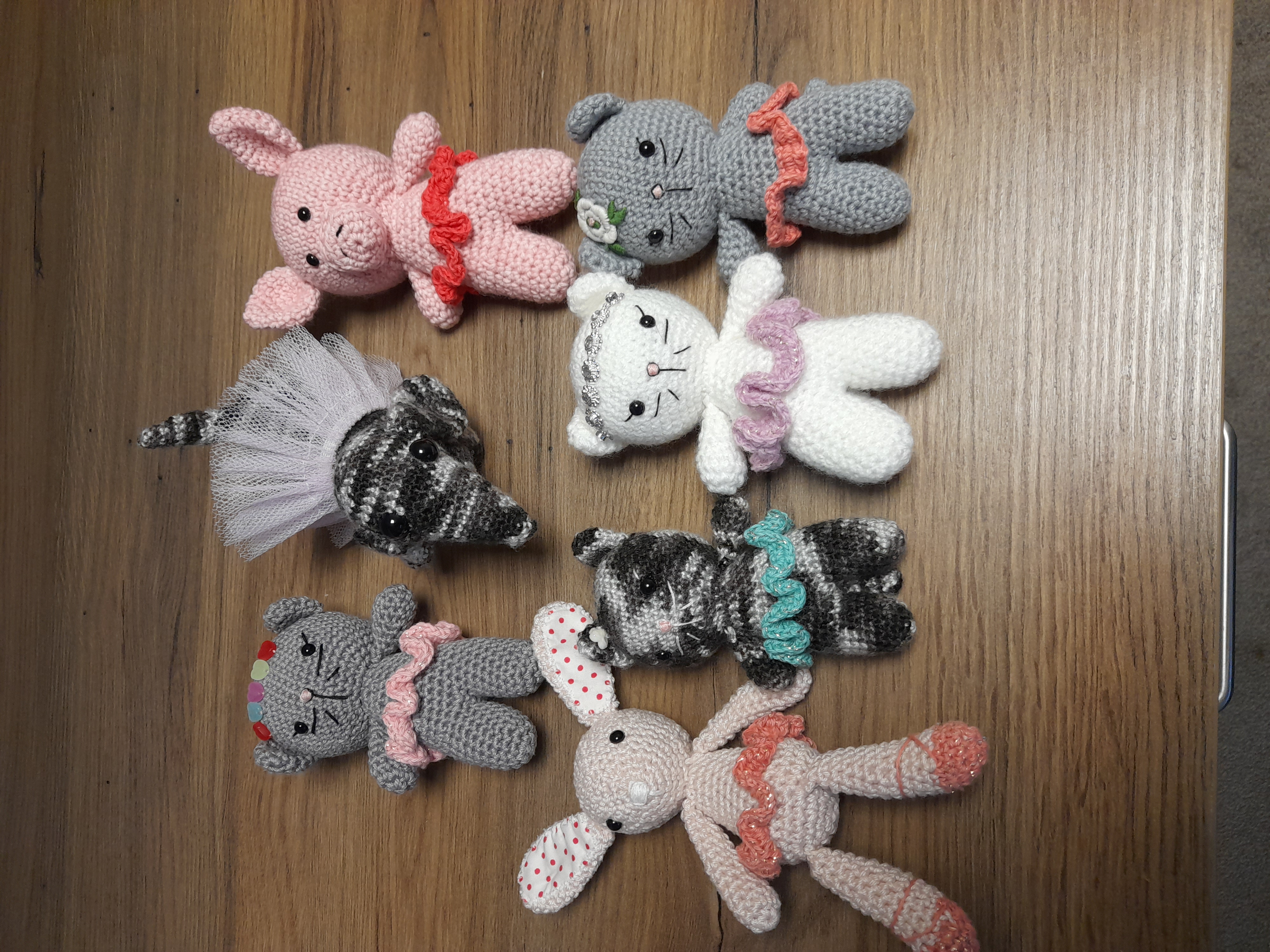 Balletknuffels met tutu...  € 10, € 15, € 17,50...